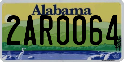 AL license plate 2AR0064
