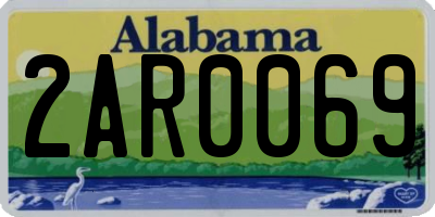 AL license plate 2AR0069