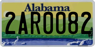 AL license plate 2AR0082