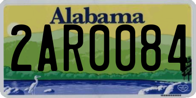 AL license plate 2AR0084