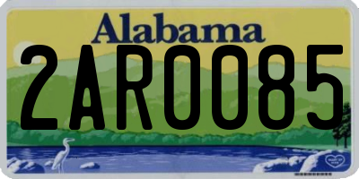 AL license plate 2AR0085