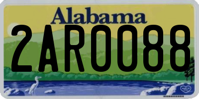 AL license plate 2AR0088
