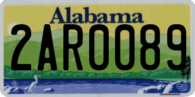 AL license plate 2AR0089