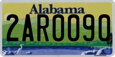 AL license plate 2AR0090
