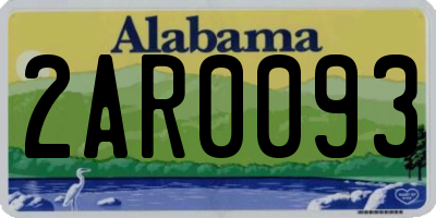 AL license plate 2AR0093