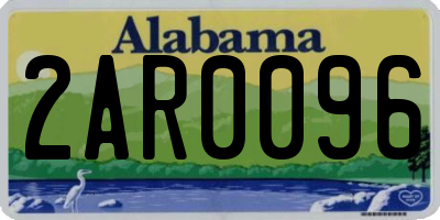 AL license plate 2AR0096