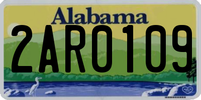 AL license plate 2AR0109