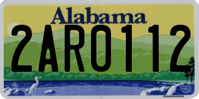 AL license plate 2AR0112