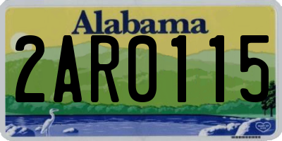 AL license plate 2AR0115