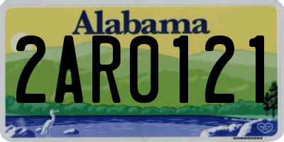 AL license plate 2AR0121