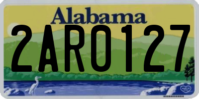 AL license plate 2AR0127