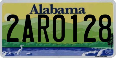 AL license plate 2AR0128