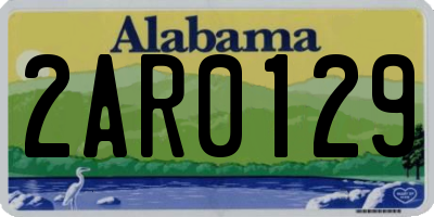 AL license plate 2AR0129