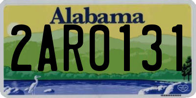 AL license plate 2AR0131