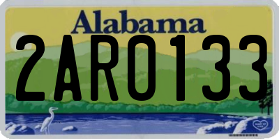 AL license plate 2AR0133