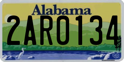 AL license plate 2AR0134