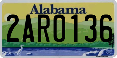 AL license plate 2AR0136