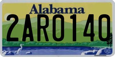 AL license plate 2AR0140