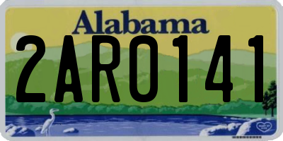 AL license plate 2AR0141