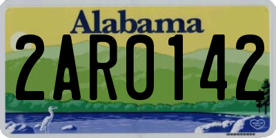 AL license plate 2AR0142
