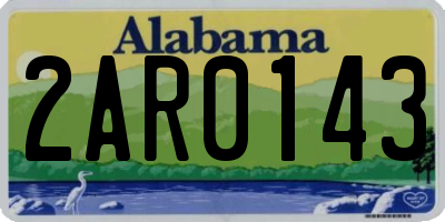AL license plate 2AR0143