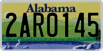 AL license plate 2AR0145