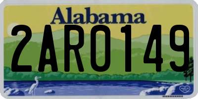 AL license plate 2AR0149