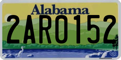 AL license plate 2AR0152