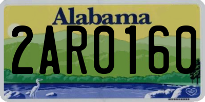 AL license plate 2AR0160