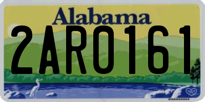 AL license plate 2AR0161