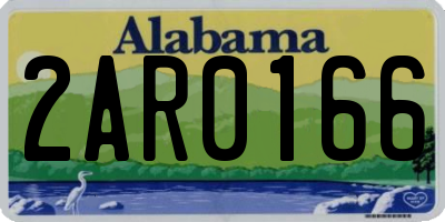 AL license plate 2AR0166