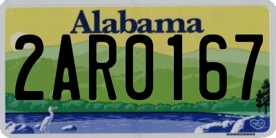 AL license plate 2AR0167