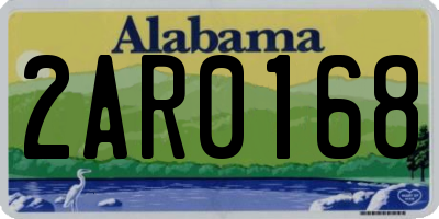 AL license plate 2AR0168