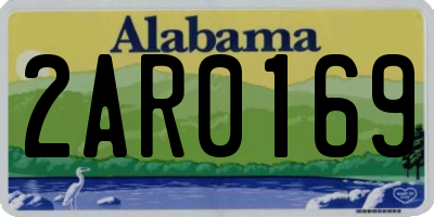 AL license plate 2AR0169