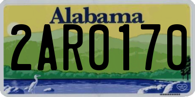 AL license plate 2AR0170