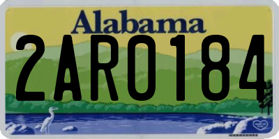 AL license plate 2AR0184