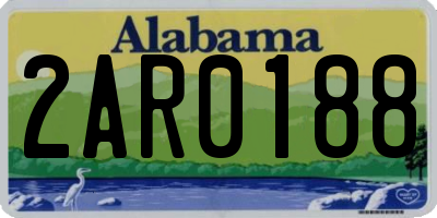 AL license plate 2AR0188