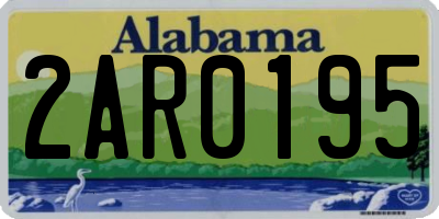 AL license plate 2AR0195
