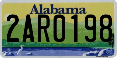 AL license plate 2AR0198