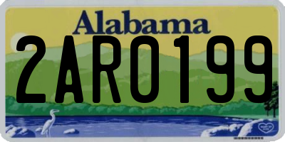 AL license plate 2AR0199