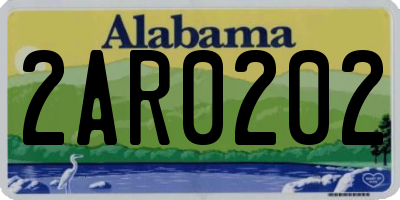 AL license plate 2AR0202