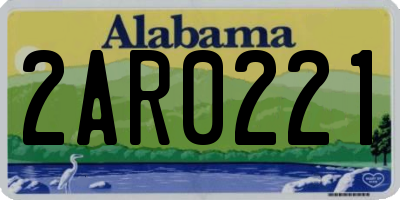 AL license plate 2AR0221