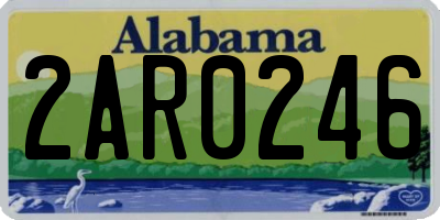 AL license plate 2AR0246