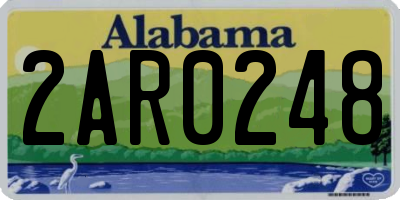 AL license plate 2AR0248