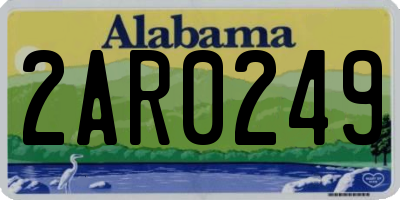 AL license plate 2AR0249