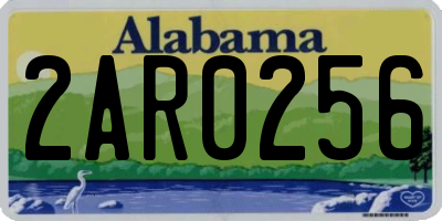 AL license plate 2AR0256