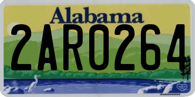 AL license plate 2AR0264
