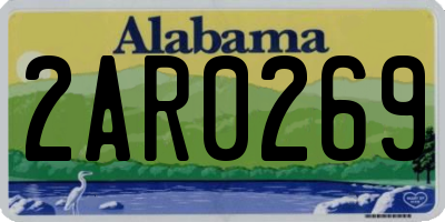 AL license plate 2AR0269