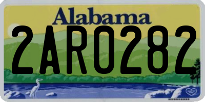AL license plate 2AR0282