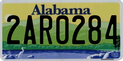 AL license plate 2AR0284